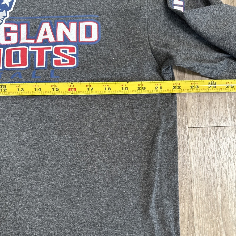 New England Patriots TShirt Mens Large Gray Long Sleeve NFL Team Apparel‎ - Picture 7 of 13